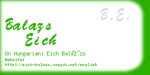 balazs eich business card